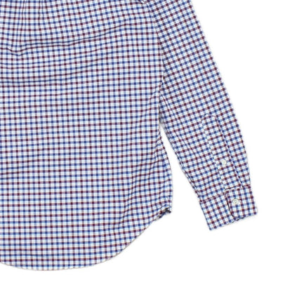 Mens Check Shirt Slim Fit Stretch