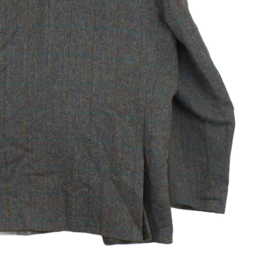 Mens Harris Tweed Blazer Notch Lapel Wool