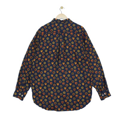 Mens Patterned Shirt Button Up Lyocel Pure Prep