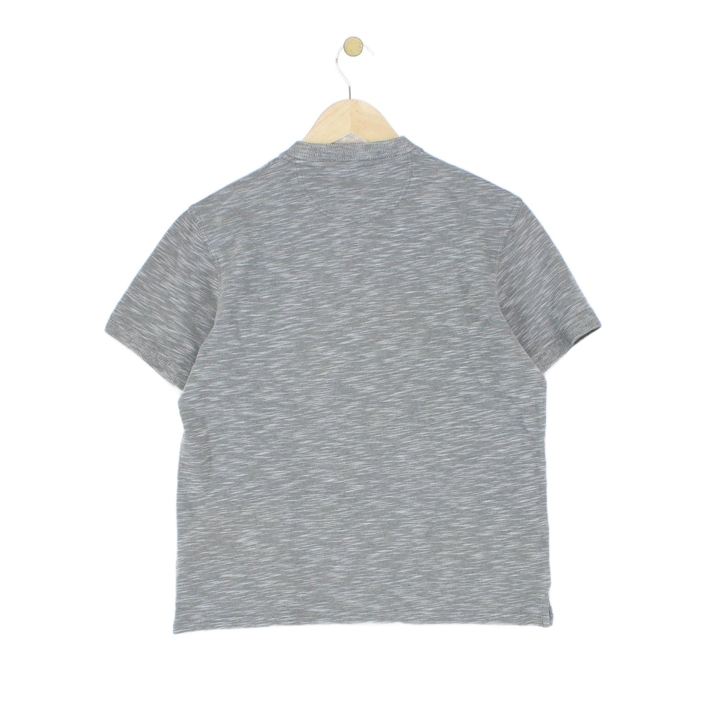 Mens Polo Shirt Short Sleeve Grandad Collar