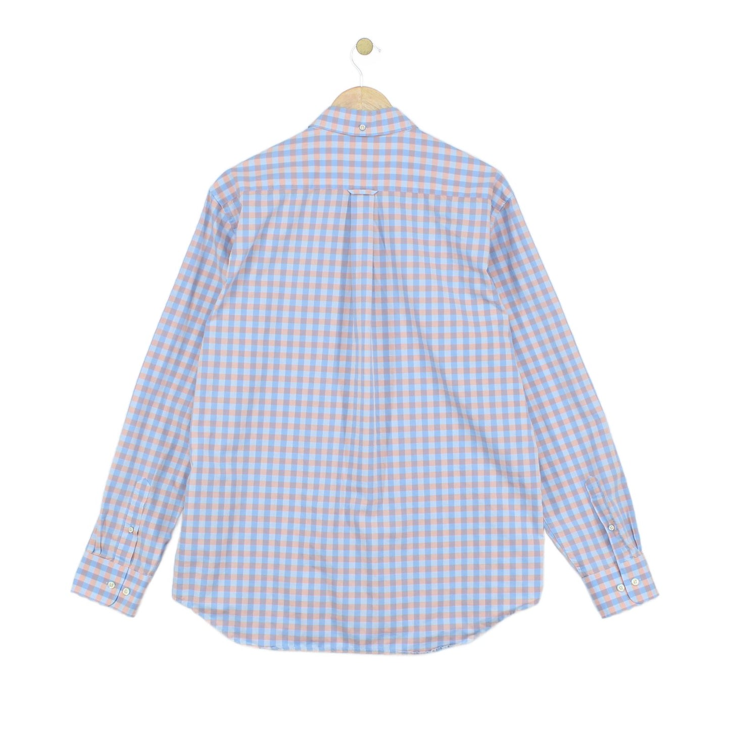 Mens Check Shirt Button Up Long Sleeve