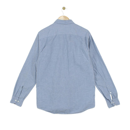 Mens Oxford Shirt Long Sleeve Button Up Cotton