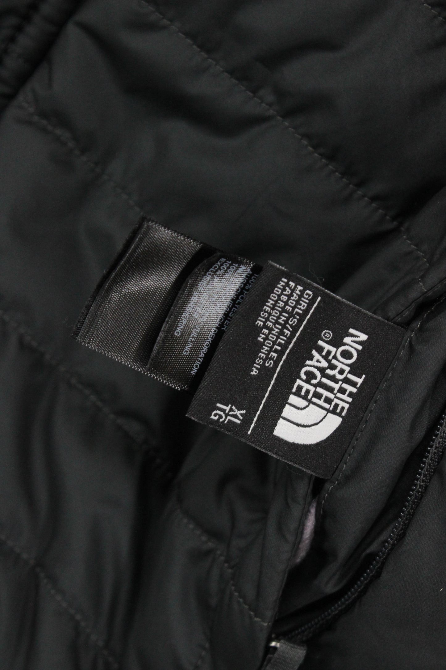 Girls Quilted Jacket Insulated Reversible Fleece