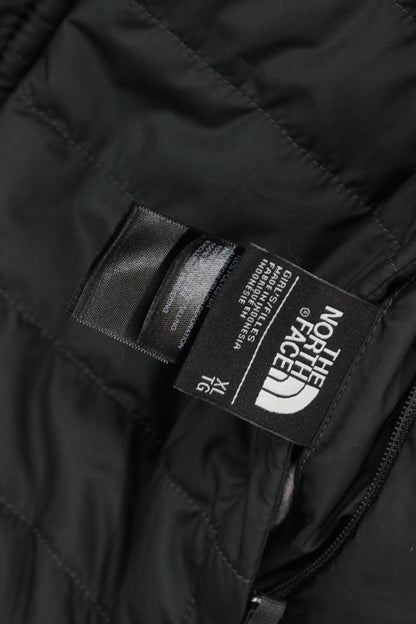 Girls Quilted Jacket Insulated Reversible Fleece