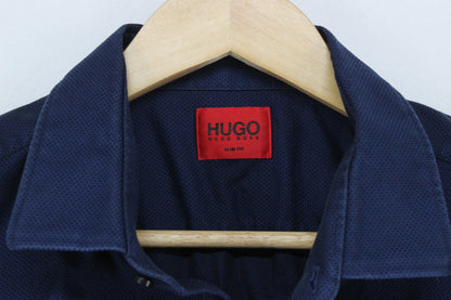 Mens Shirt Slim Fit Long Sleeve Button Up