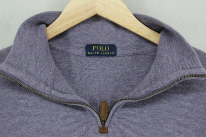 Womens 1/4 Zip Sweatshirt Cropped Reworked