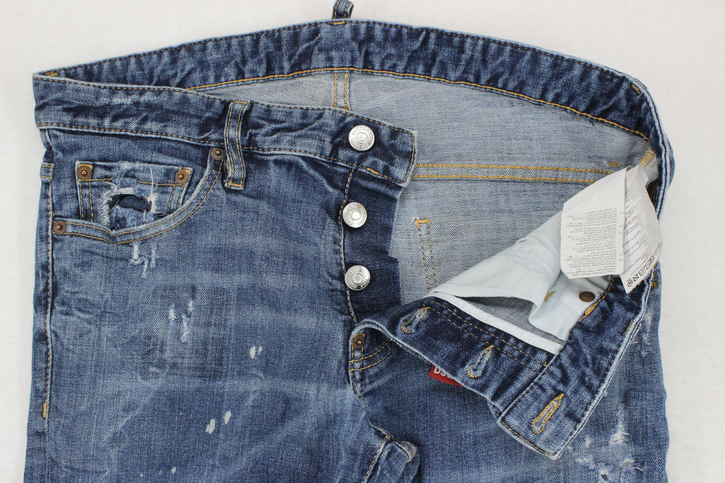 Mens Skinny Jeans Stretch Made In Italy Distressed