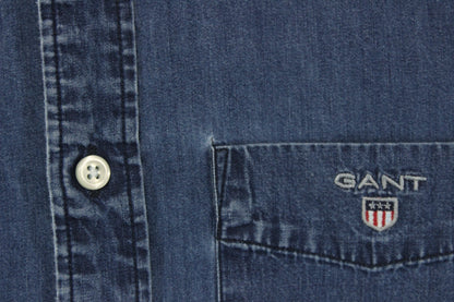 Mens Denim Shirt Button Up