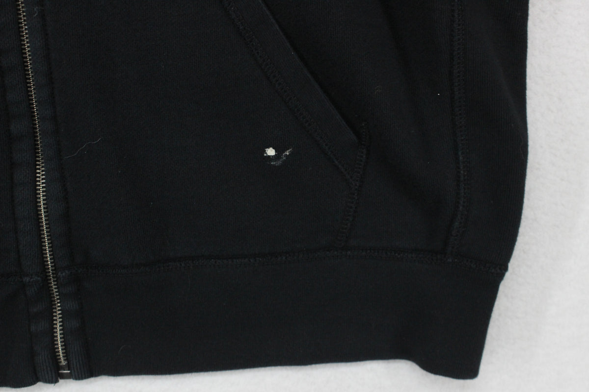 Mens Hoodie Full Zip Hooded Drawstring Logo