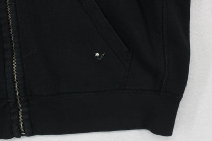 Mens Hoodie Full Zip Hooded Drawstring Logo