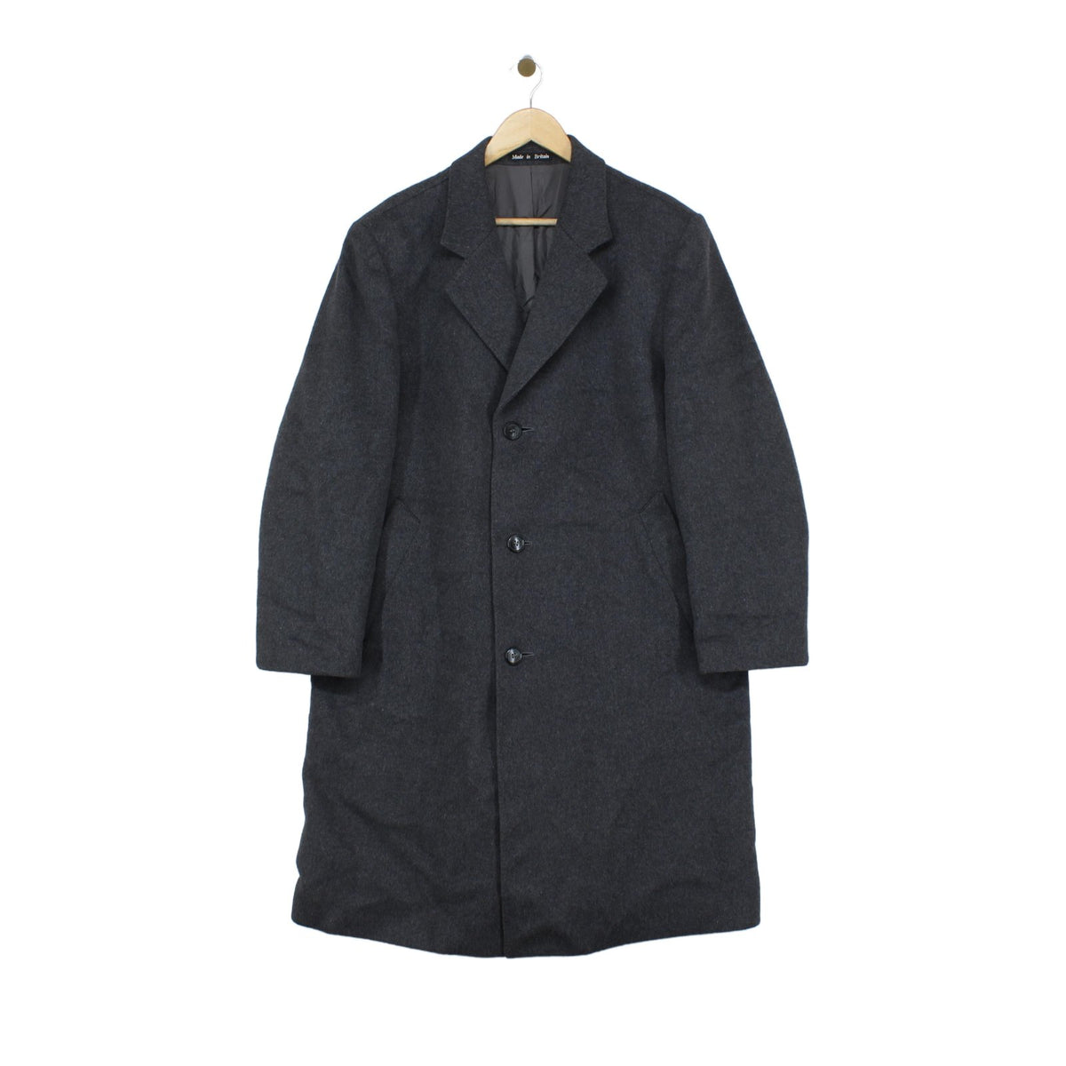 Mens Overcoat Uk Made Long Cashmere Blend