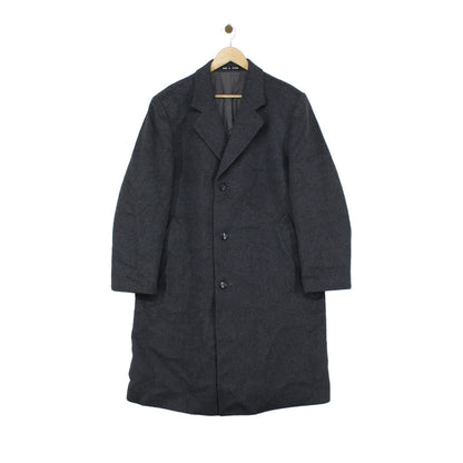 Mens Overcoat Uk Made Long Cashmere Blend