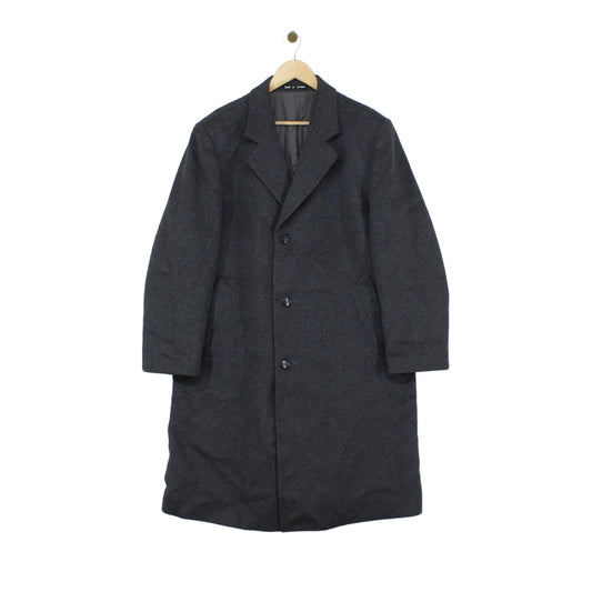 Mens Overcoat Uk Made Long Cashmere Blend