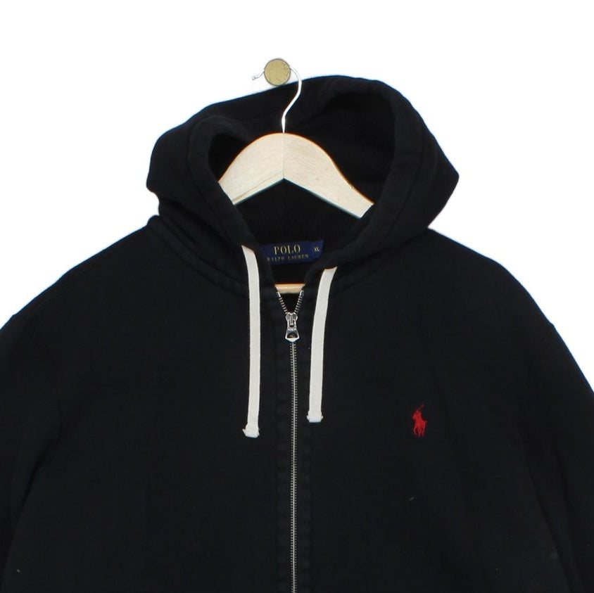 Mens Hoodie Full Zip Hooded Drawstring Logo