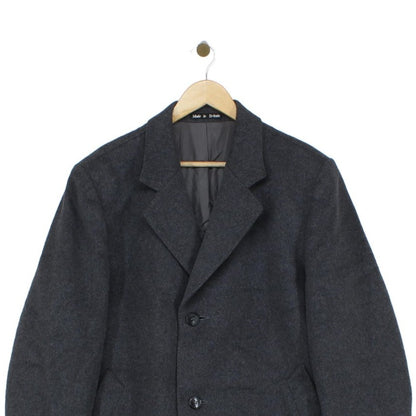 Mens Overcoat Uk Made Long Cashmere Blend