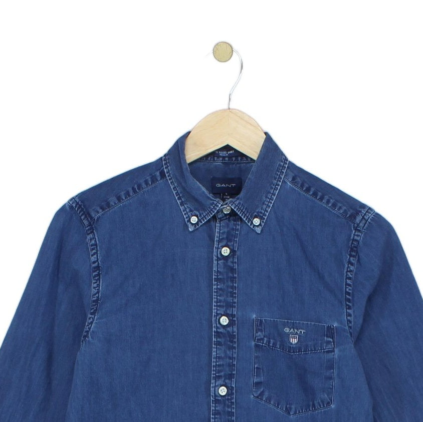 Mens Denim Shirt Button Up