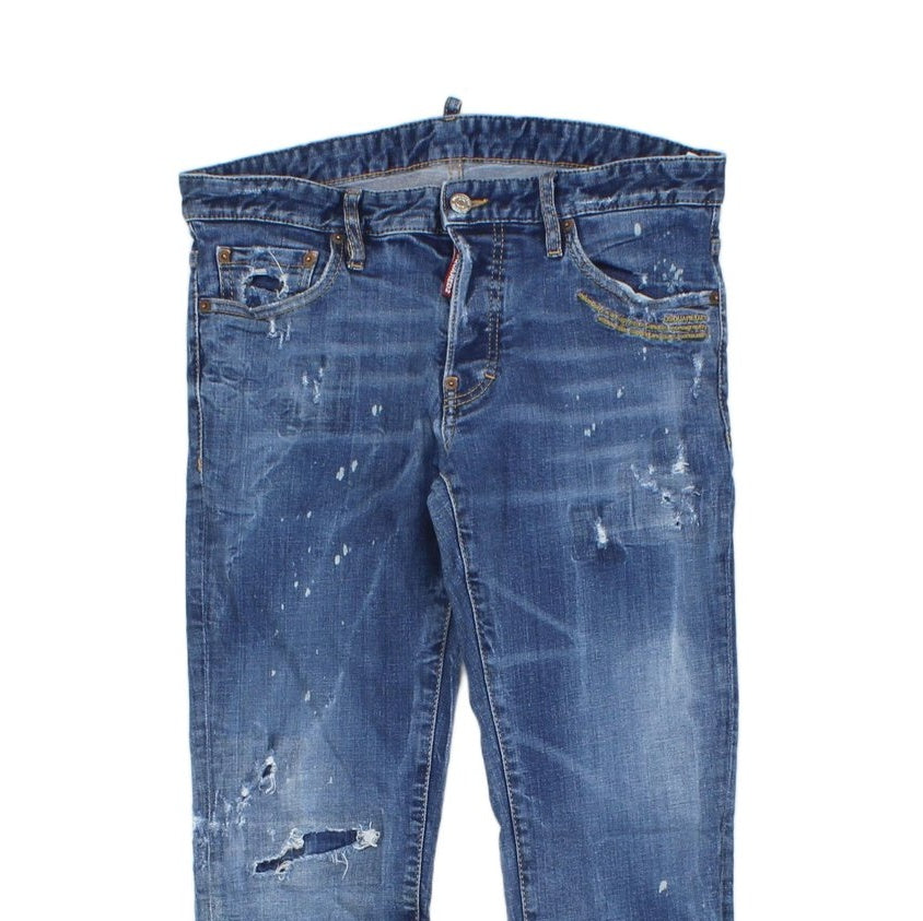 Mens Skinny Jeans Stretch Made In Italy Distressed