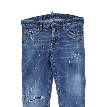 Mens Skinny Jeans Stretch Made In Italy Distressed