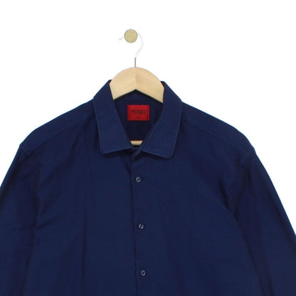 Mens Shirt Slim Fit Long Sleeve Button Up