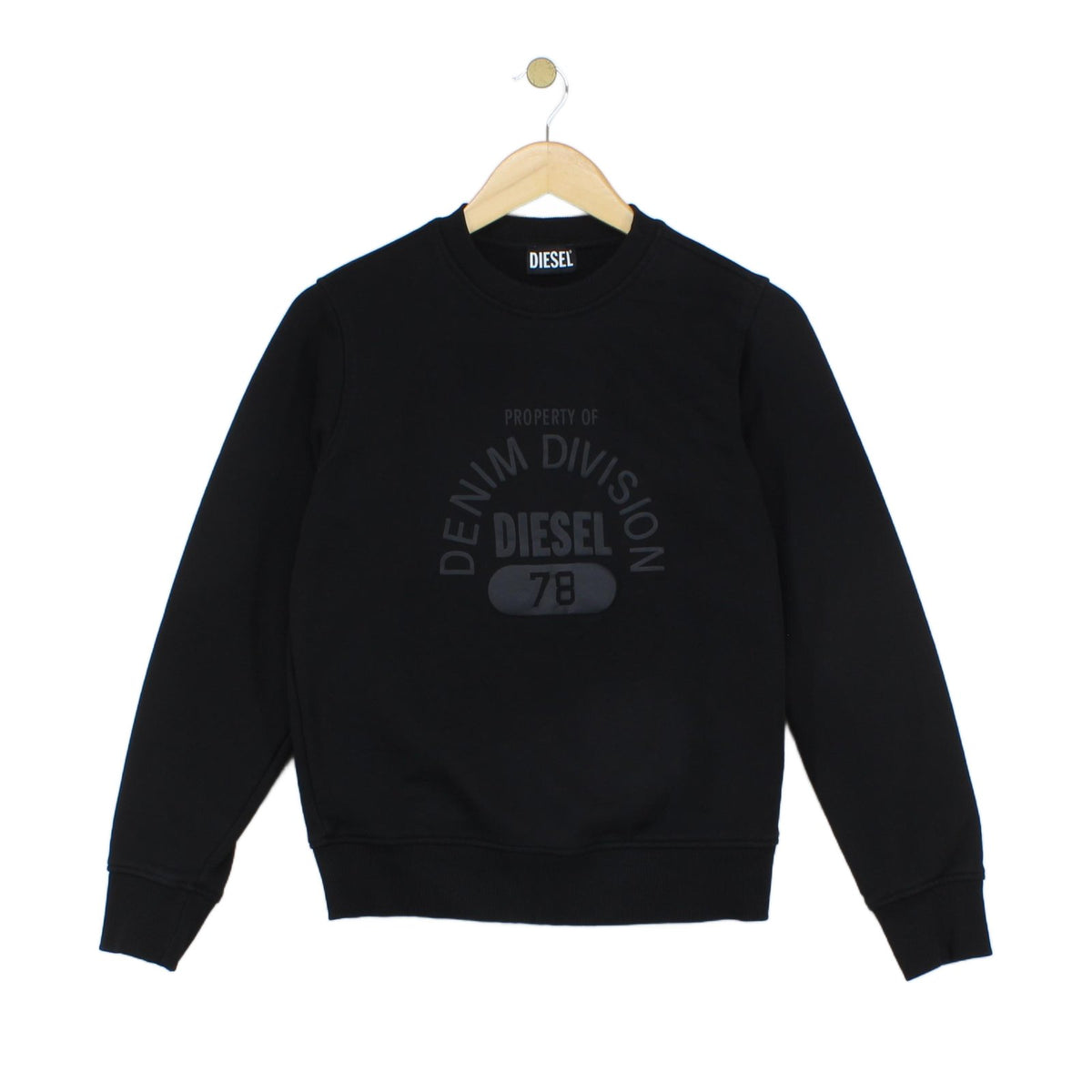 Womens Sweatshirt Logo Long Sleeve Crew Neck Cotton
