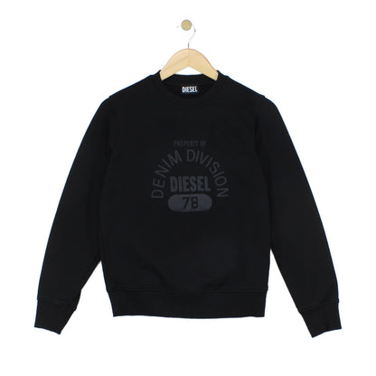 Womens Sweatshirt Logo Long Sleeve Crew Neck Cotton