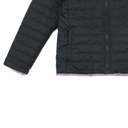 Girls Quilted Jacket Insulated Reversible Fleece