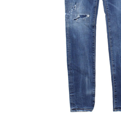 Mens Skinny Jeans Stretch Made In Italy Distressed