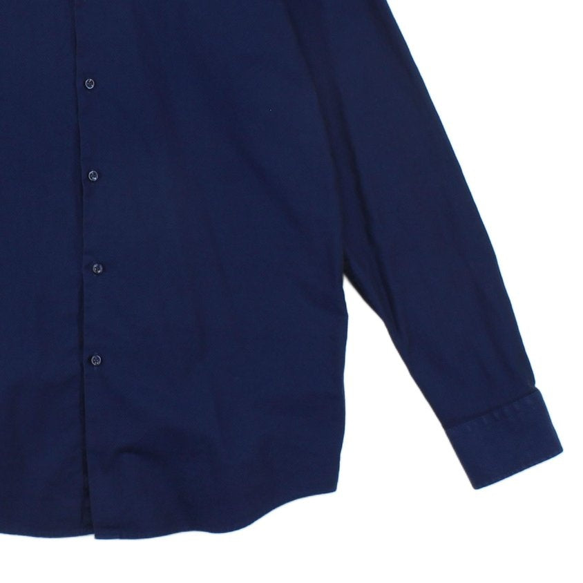 Mens Shirt Slim Fit Long Sleeve Button Up
