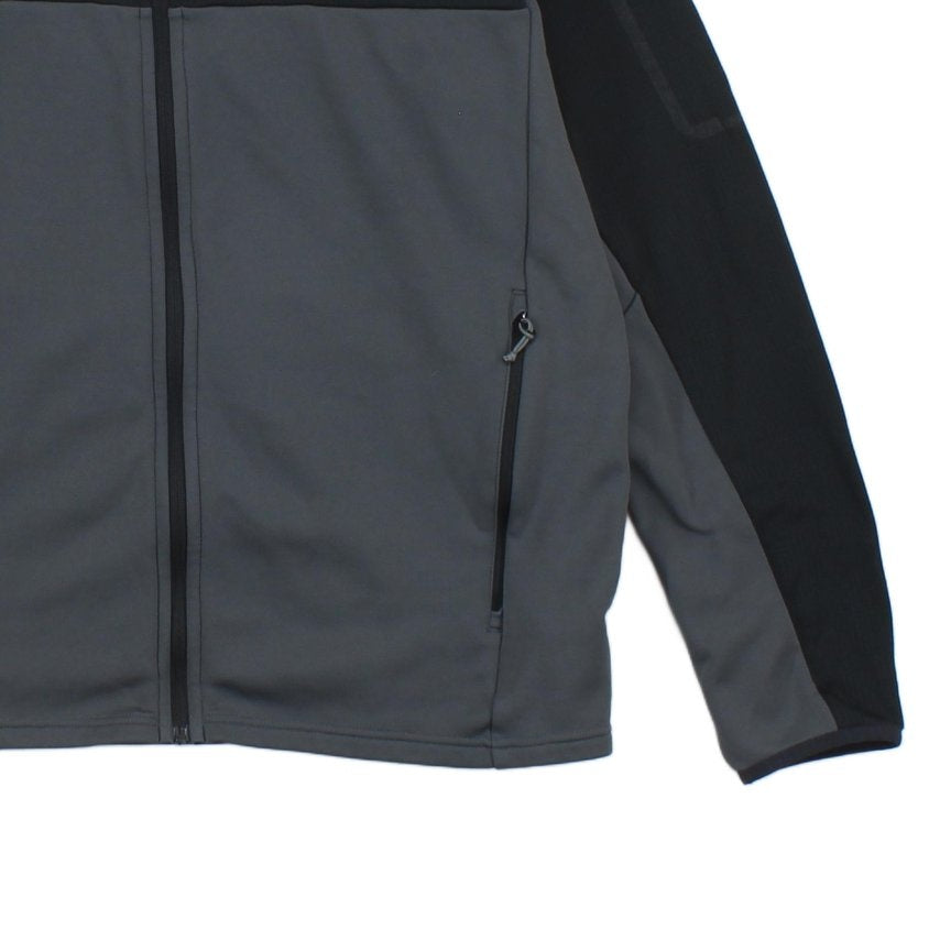 Mens Fleece Jacket Full Zip Hooded Outdoor