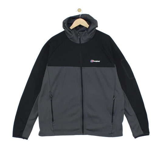 Mens Fleece Jacket Full Zip Hooded Outdoor