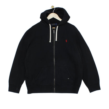 Mens Hoodie Full Zip Hooded Drawstring Logo