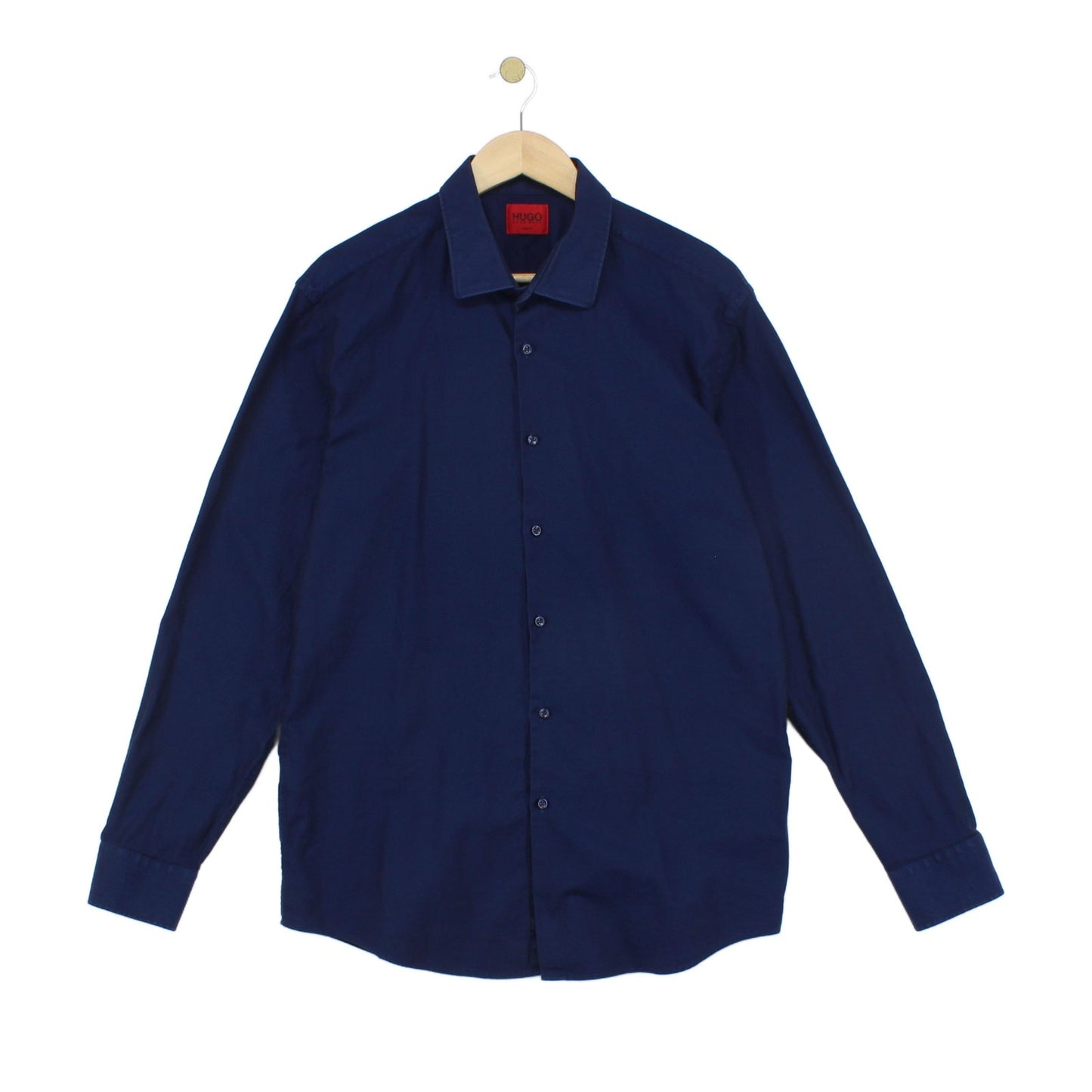 Mens Shirt Slim Fit Long Sleeve Button Up