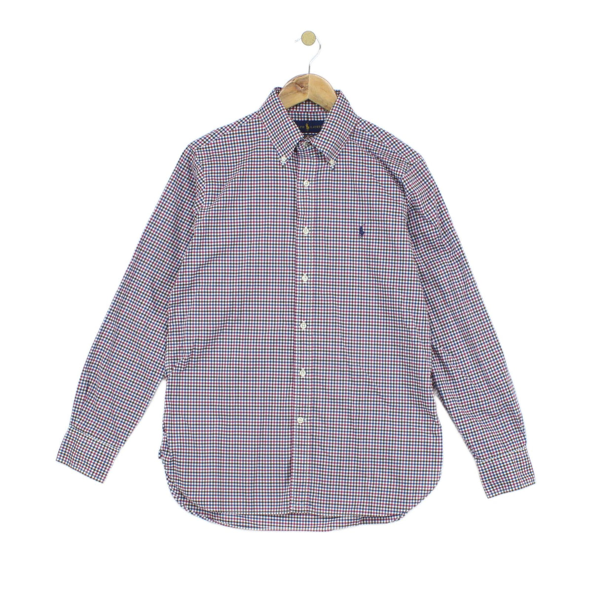 Mens Check Shirt Stretch Classic Fit