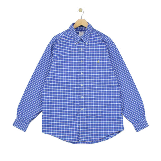 Mens Shirt Check Long Sleeve Classic