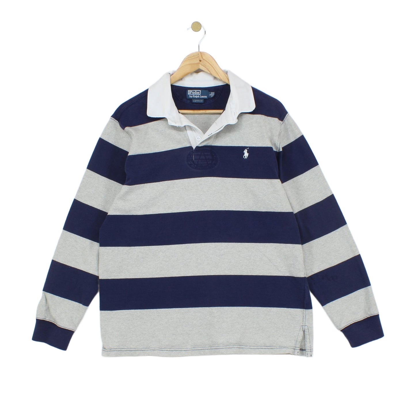 Mens Striped Rugby Shirt Custom Fit