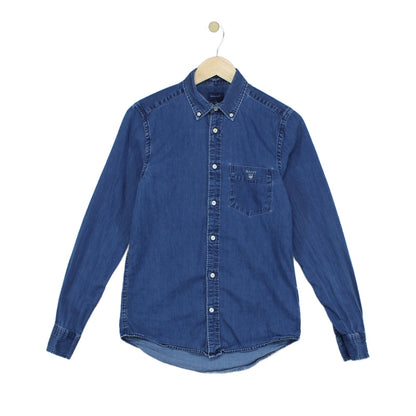 Mens Denim Shirt Button Up