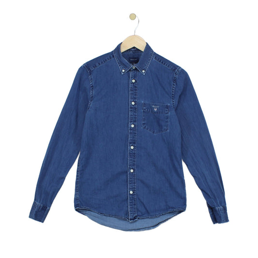 Mens Denim Shirt Button Up