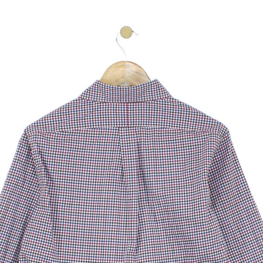 Mens Check Shirt Stretch Classic Fit