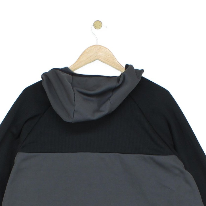 Mens Fleece Jacket Full Zip Hooded Outdoor