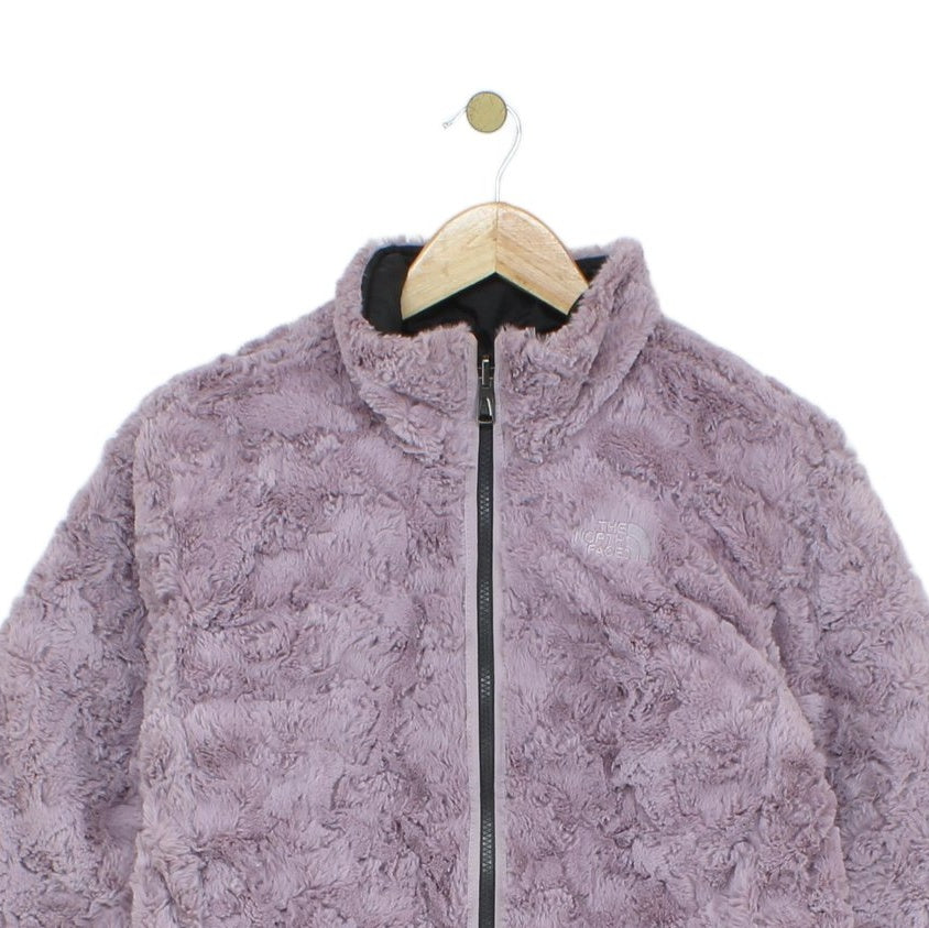 Girls Quilted Jacket Insulated Reversible Fleece