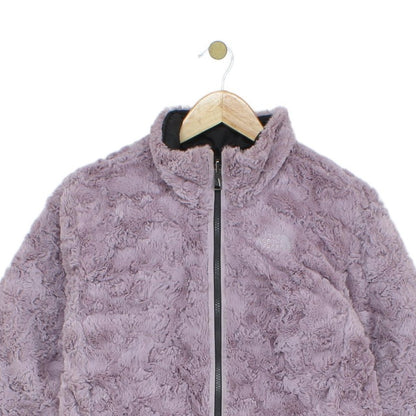Girls Quilted Jacket Insulated Reversible Fleece