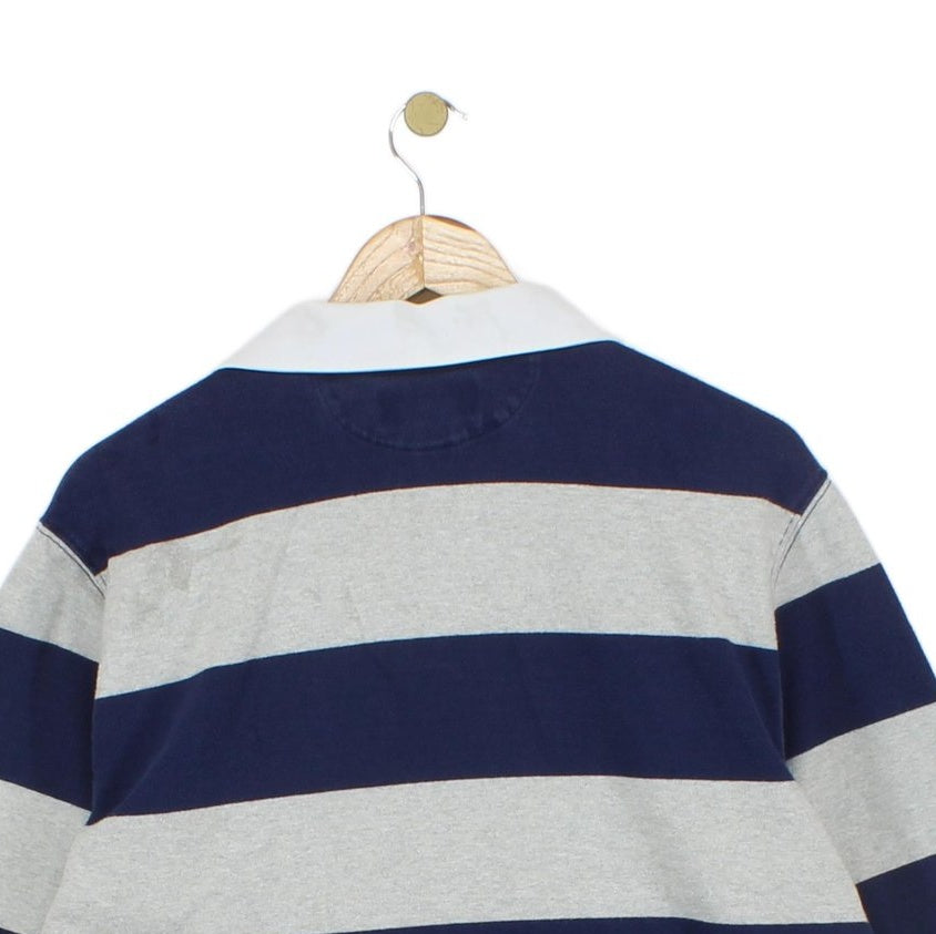 Mens Striped Rugby Shirt Custom Fit