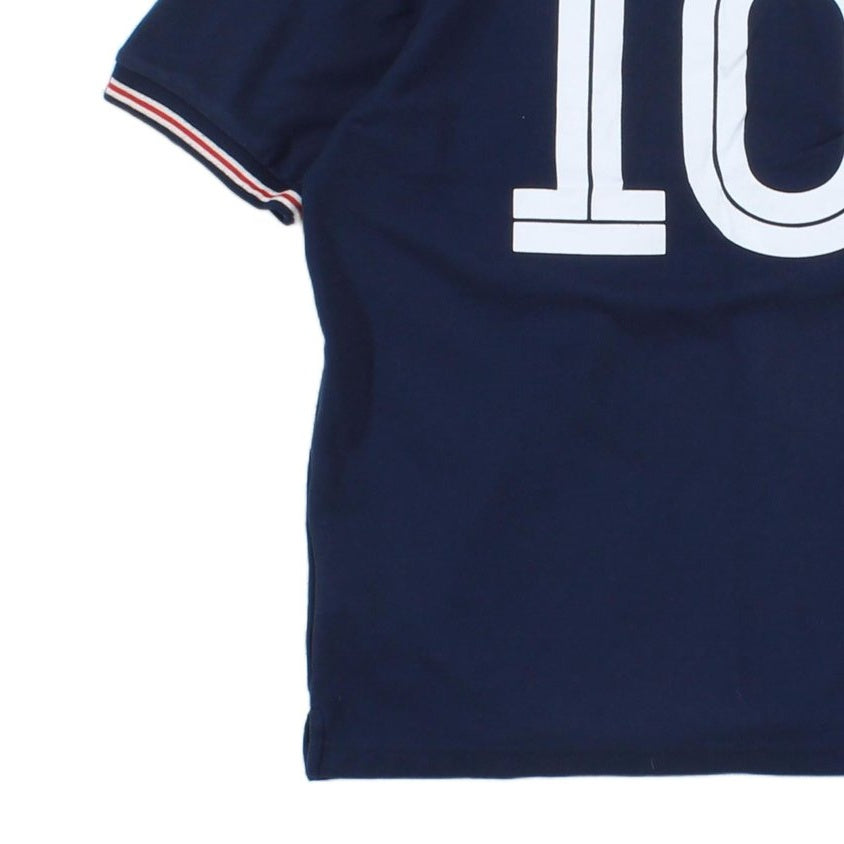 Mens England Polo Shirt Football Retro