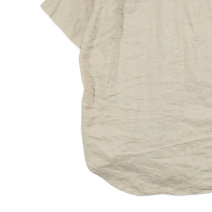 Mens Linen Shirt Short Sleeve Button Up