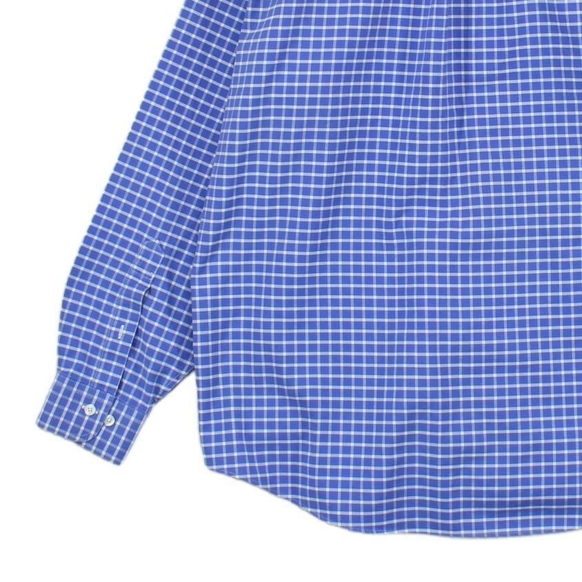 Mens Shirt Check Long Sleeve Classic