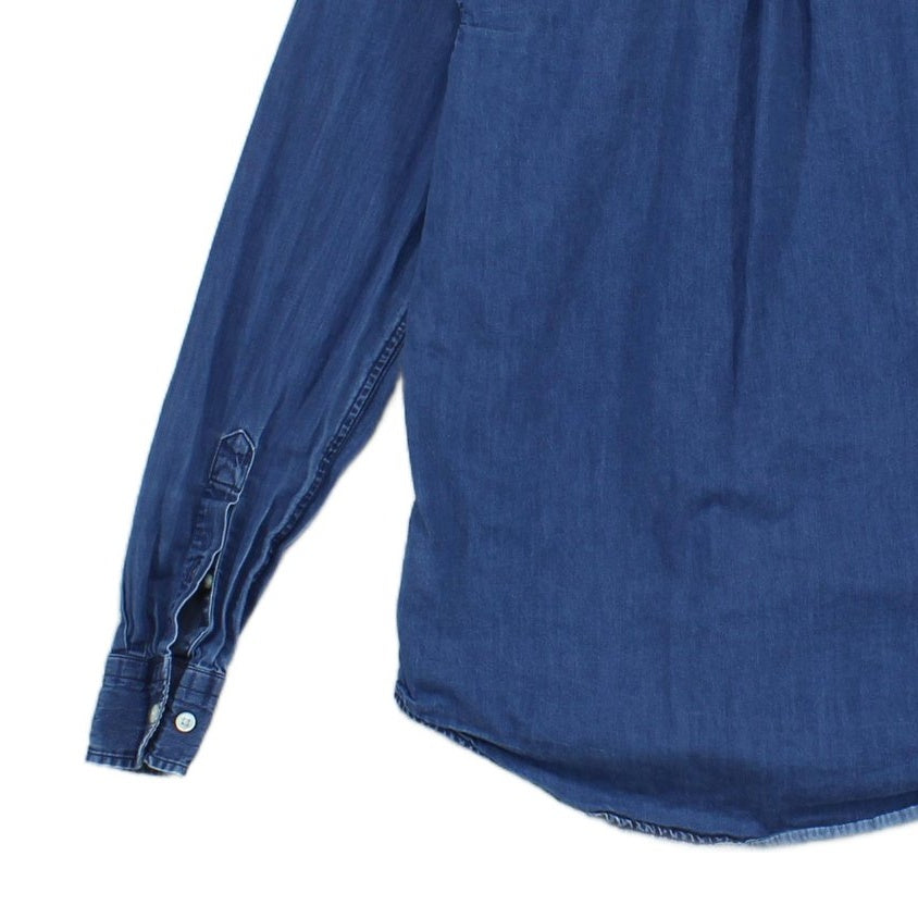 Mens Denim Shirt Button Up
