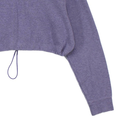 Womens 1/4 Zip Sweatshirt Cropped Reworked