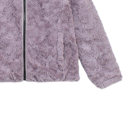 Girls Quilted Jacket Insulated Reversible Fleece
