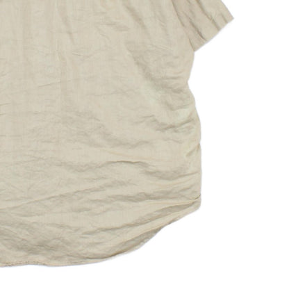 Mens Linen Shirt Short Sleeve Button Up