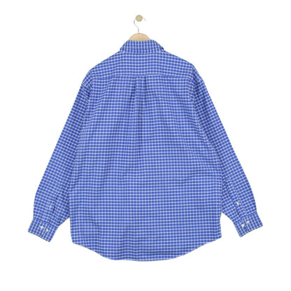 Mens Shirt Check Long Sleeve Classic